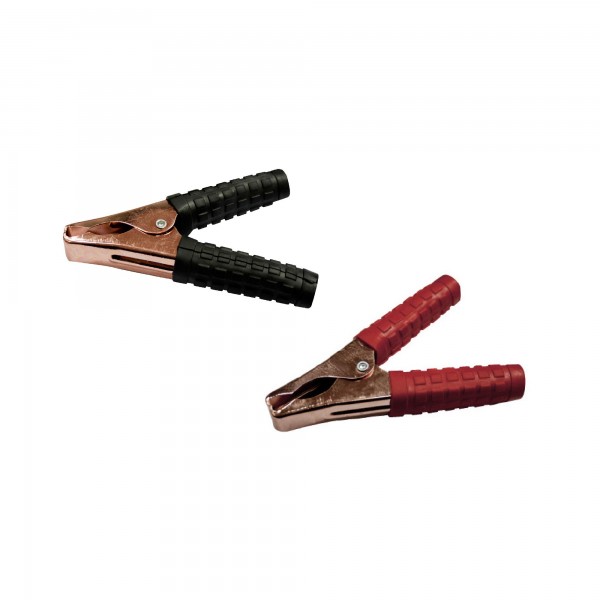 Pinza bateria 140mm.150 a.negra/roja 2u.