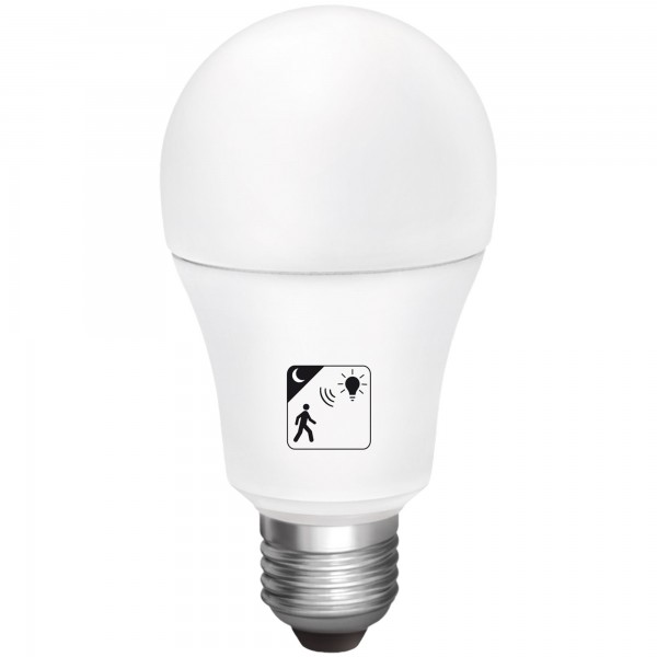 Bomb.led estandar sens.presen.e27 10w.n