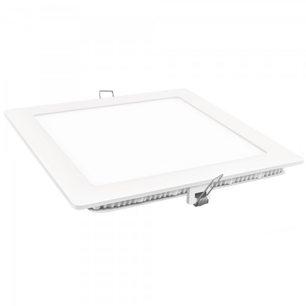 Downlight led cuadrado blanco 12w.cal.