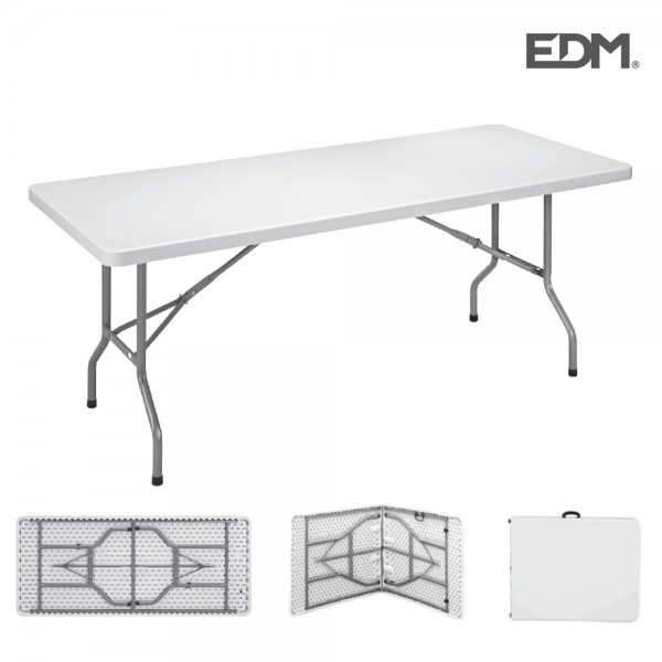 Mesa plegable 180 x 74 x 74 cm tubo ø22 x 1.0 mm