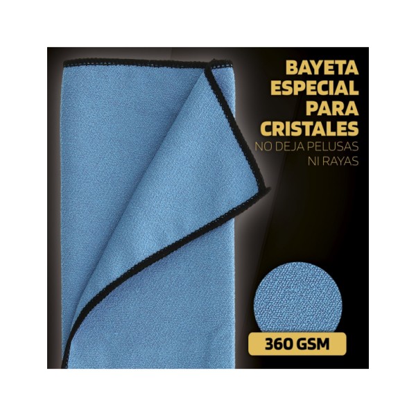 Pack 3 Paños Detailing Billionaire Kit 1 Paño Microfibra 360 gsm 1 Bayeta de Secado y 1 Bayeta Especial Cristales