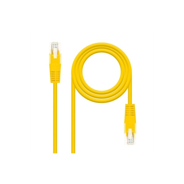 Nanocable latiguillo cat.6 utp 25cm amarillo
