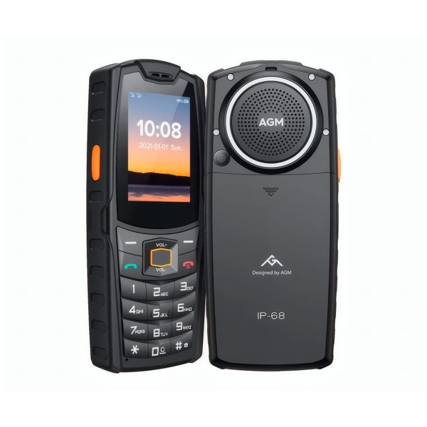 Agm m6 4g black / rugerizado / móvil 2.4"