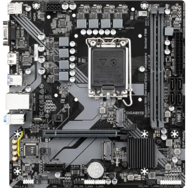 Gigabyte placa base b760m h ddr4  matx lga1700