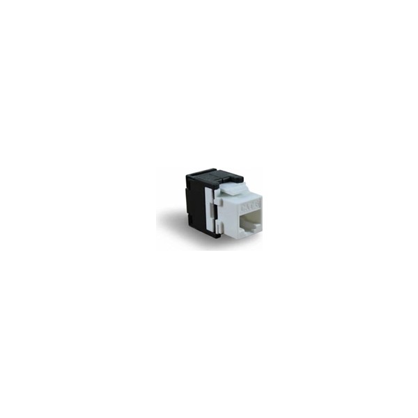 2lan conector rj45 cat.6 utp hembra tooless 180º.
