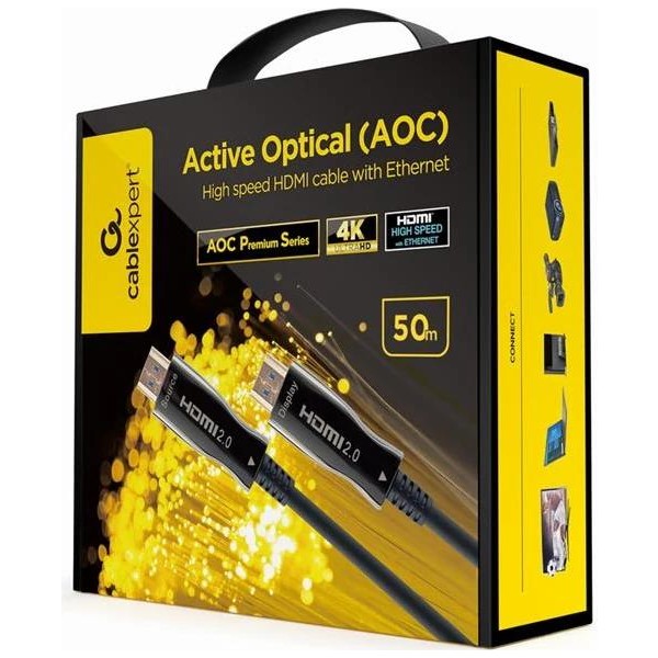 Gembird cable aoc hdmi alta velocidad premium,50 m